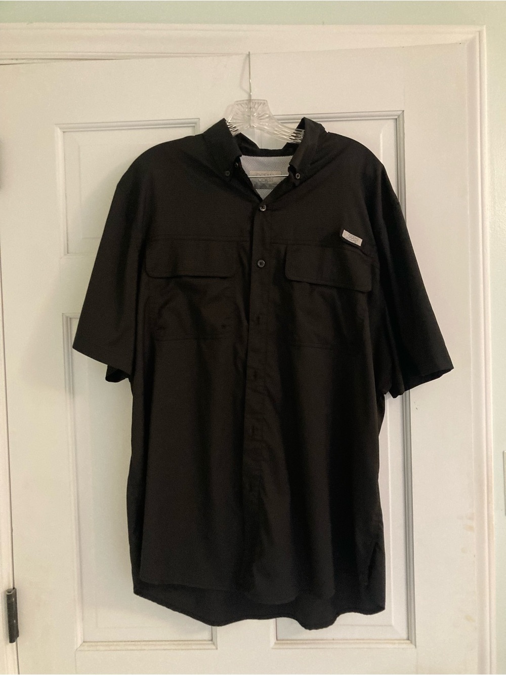 Men's Short Sleeve Button Shirt - Black